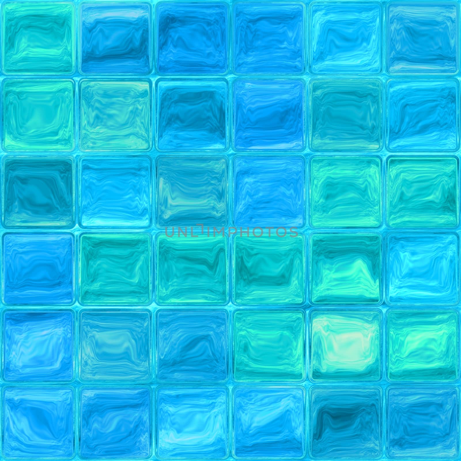 Blue glass tiles by hamik