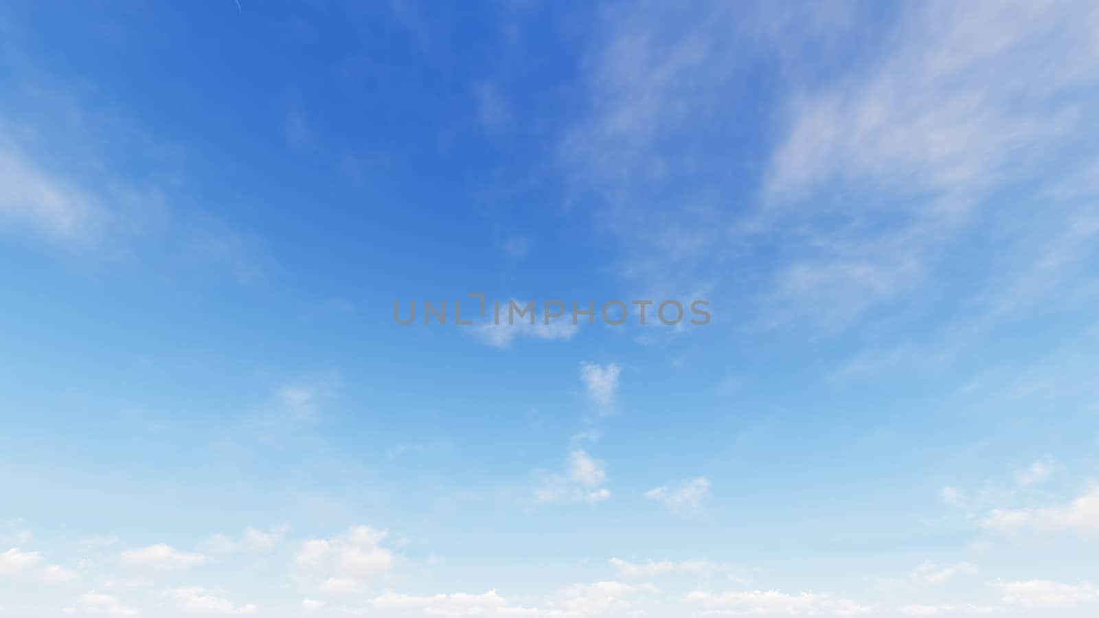 Cloudy blue sky abstract background, blue sky background with tiny clouds, 3d rendering

