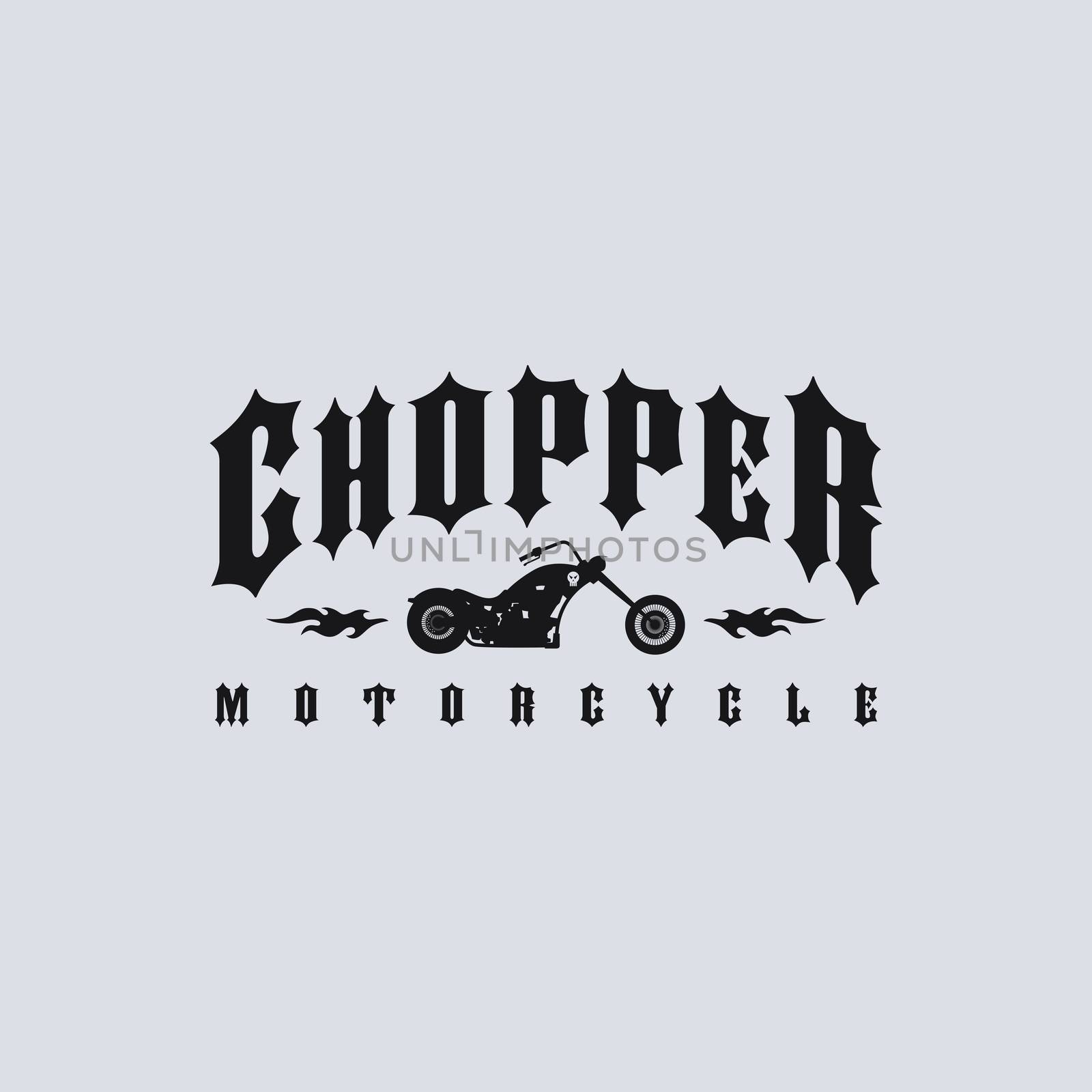 chopper motorcycle by vector1st