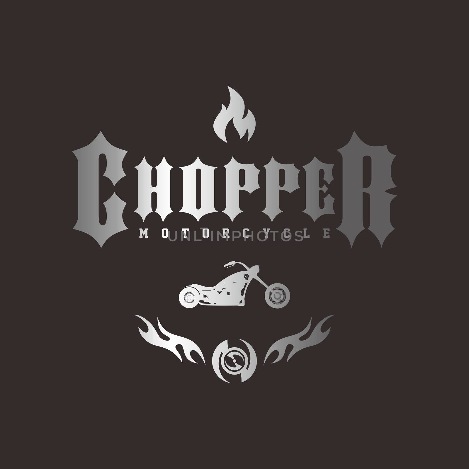 chopper motorcycle by vector1st