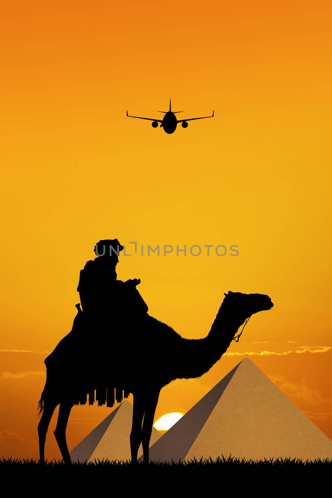 illustration of travel in Egypt