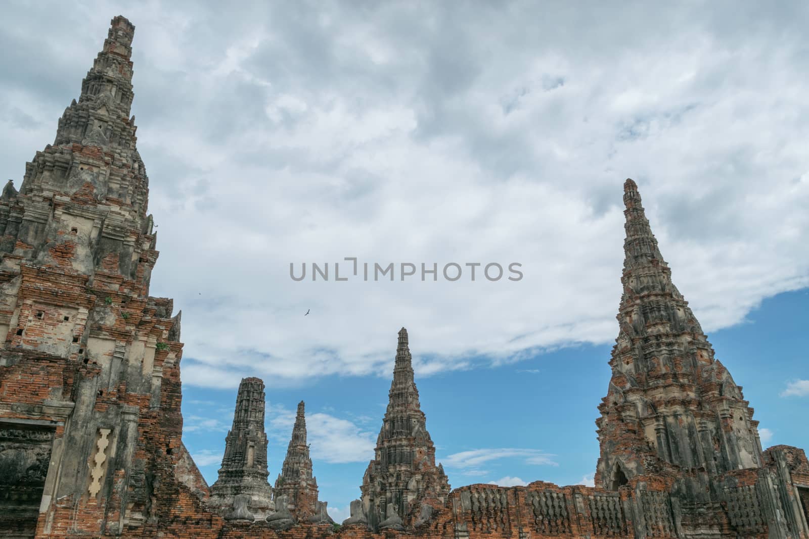 Ruined Old Temple of Ayutthaya, Thailand