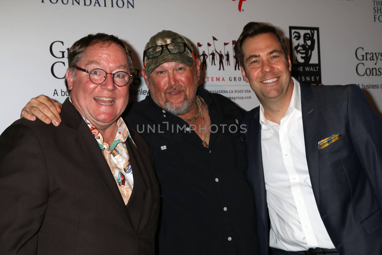 John Lasseter, Daniel Whitney, aka Larry the Cable Guy, Brian Fee
at the The Walt Disney Family Museum 2nd Annual Fundraising Gala, Disneys Grand Californian Hotel & Spa, Anaheim, CA 11-01-16/ImageCollect by ImageCollect