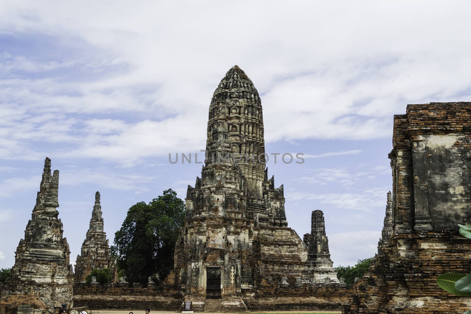 Old Beautiful Thai Temple Wat Chai Wattanaram, Ayutthaya Historical Park, Thailand