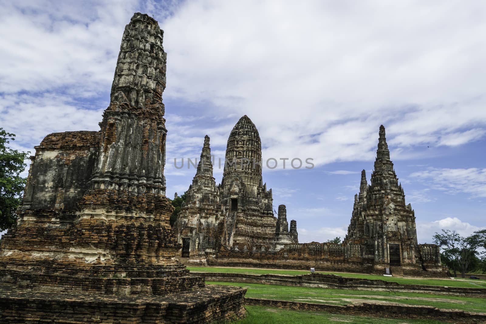 Old Beautiful Thai Temple Wat Chai Wattanaram, Ayutthaya Historical Park, Thailand