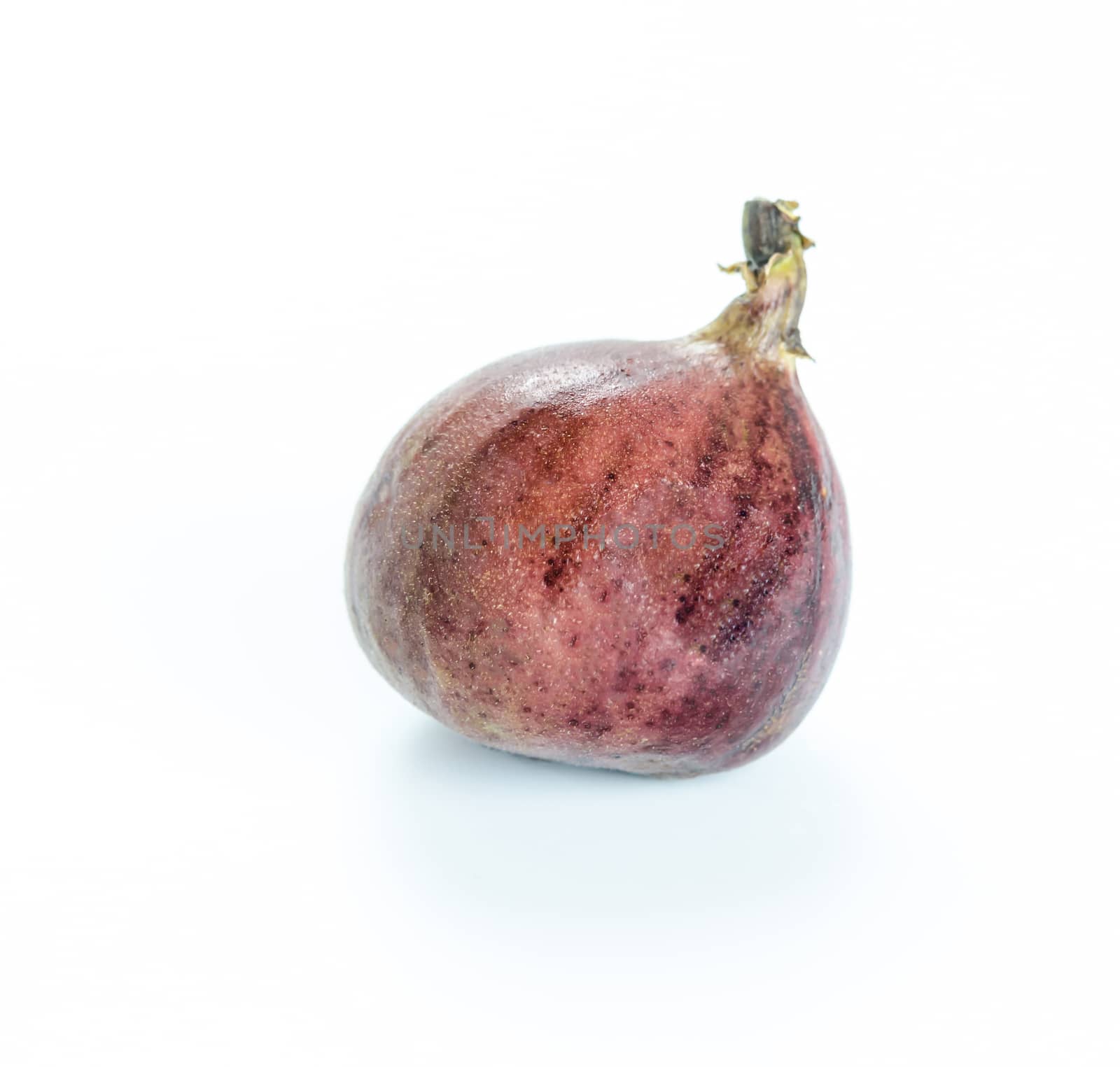 Ripe sweet fig , fresh fruit on white background