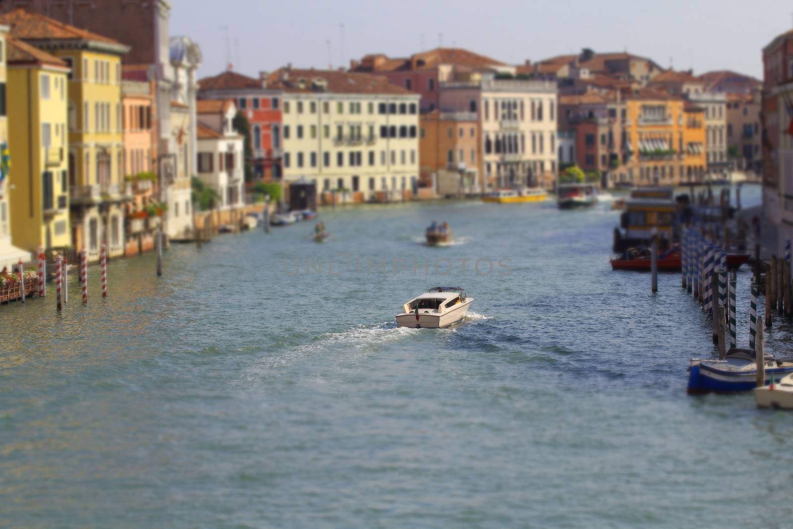 famous grand canale from Rialto Bridge, Venice, Italy