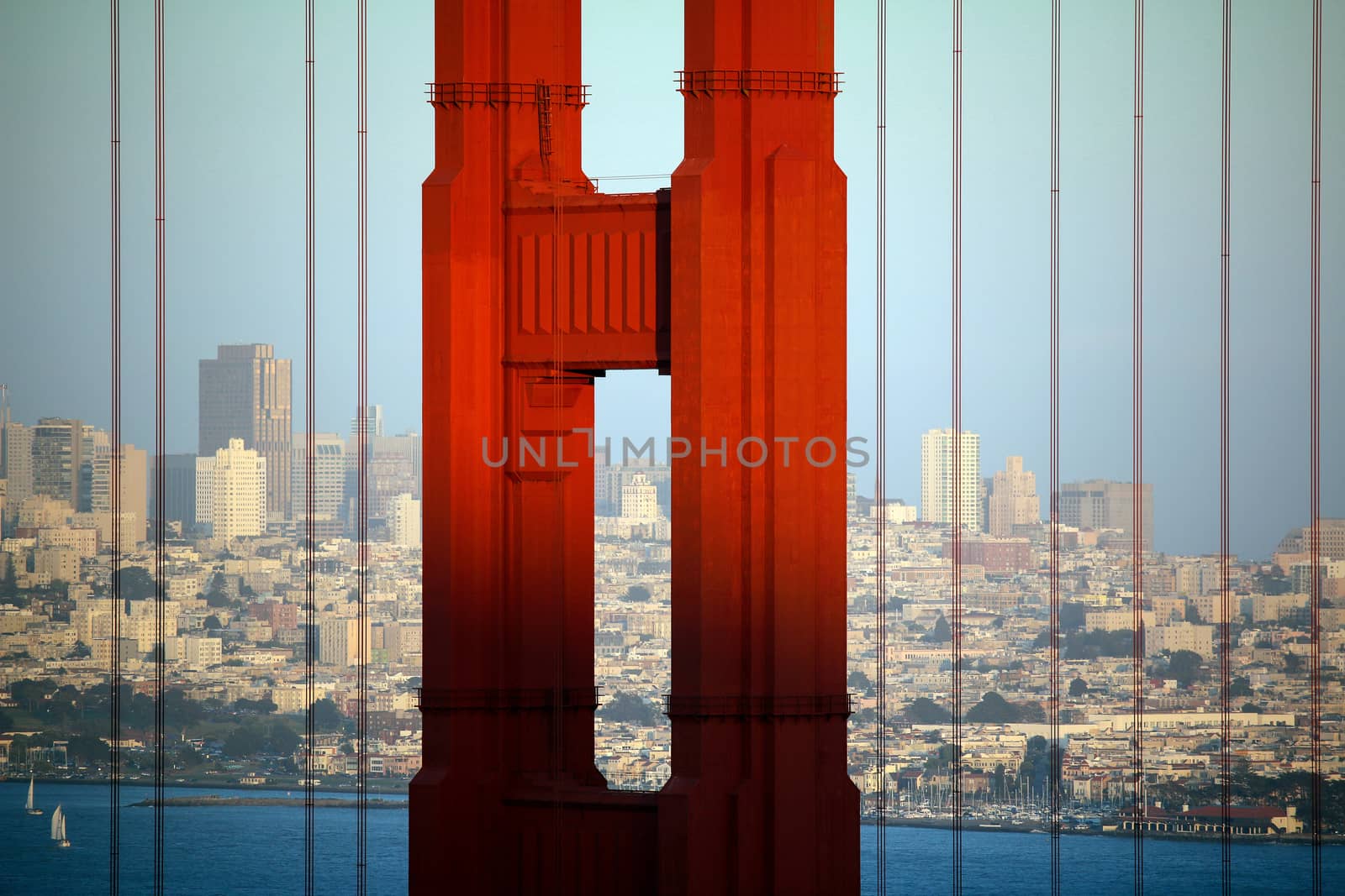 Part of famous Golden Gate Bridge, San Francisco by evolutionnow