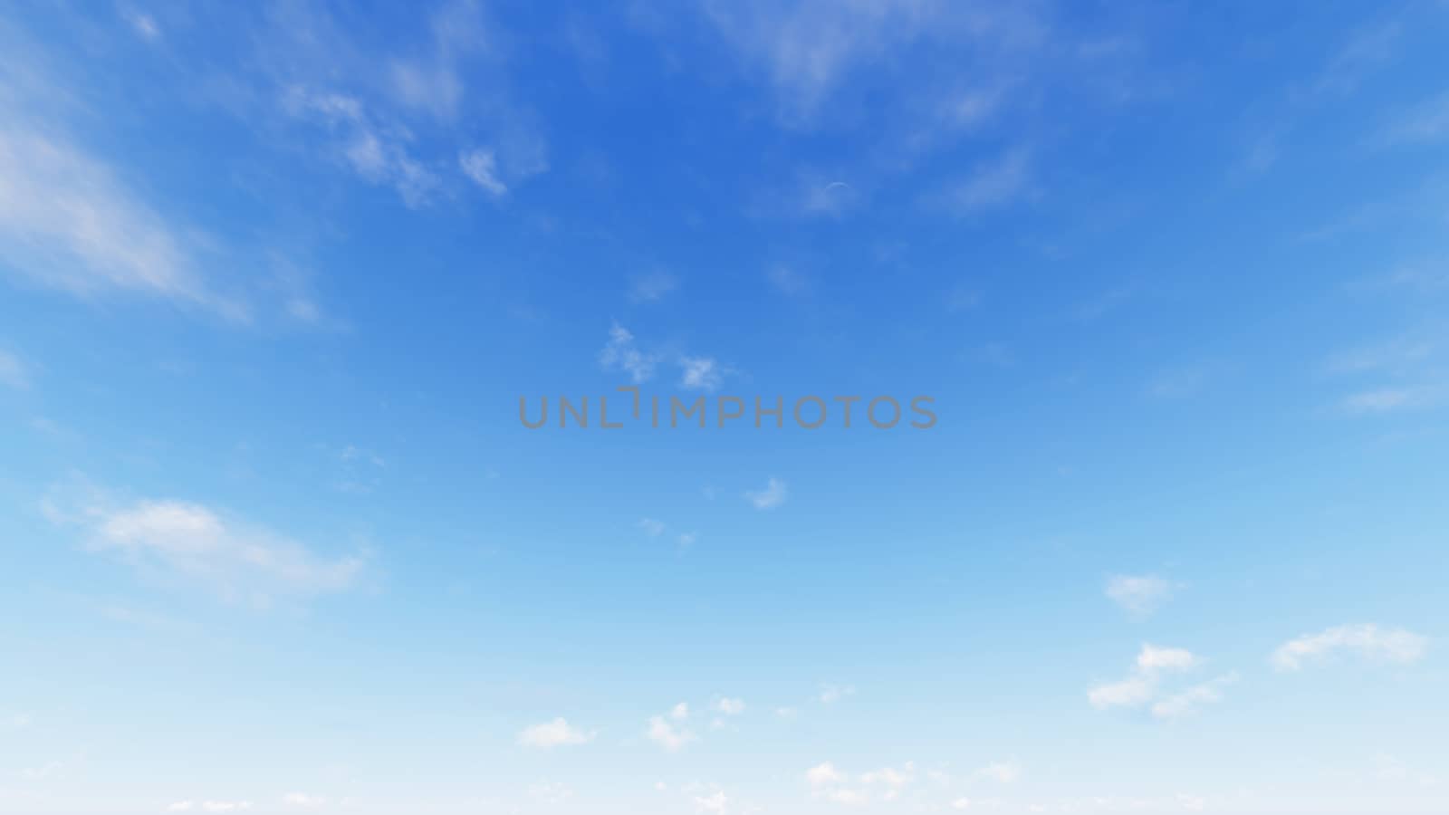 Cloudy blue sky abstract background, blue sky background with tiny clouds, 3d rendering

