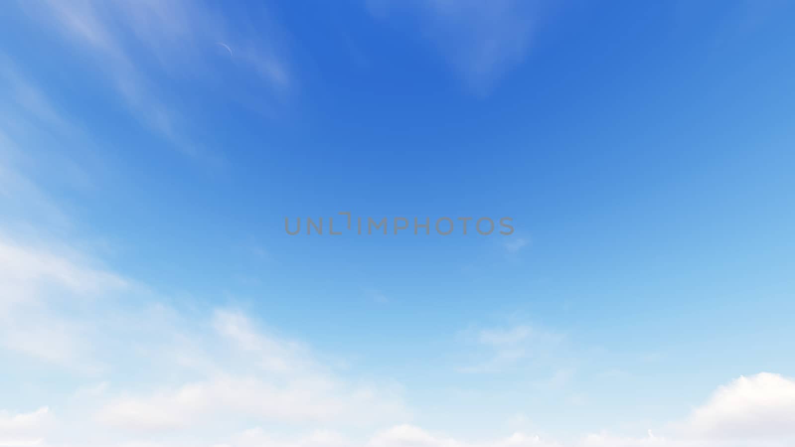 Cloudy blue sky abstract background, blue sky background with tiny clouds, 3d rendering

