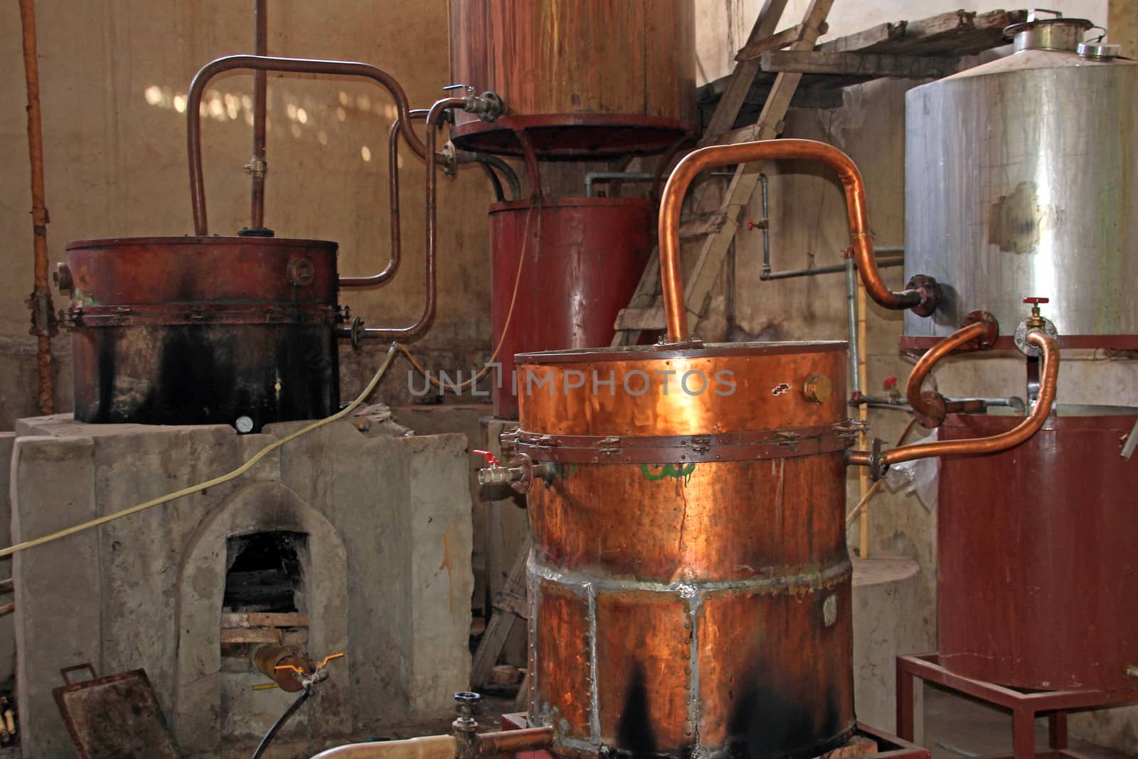 Old Singani distillery in Camargo Bolivia, the distillery was imported from France long time ago.