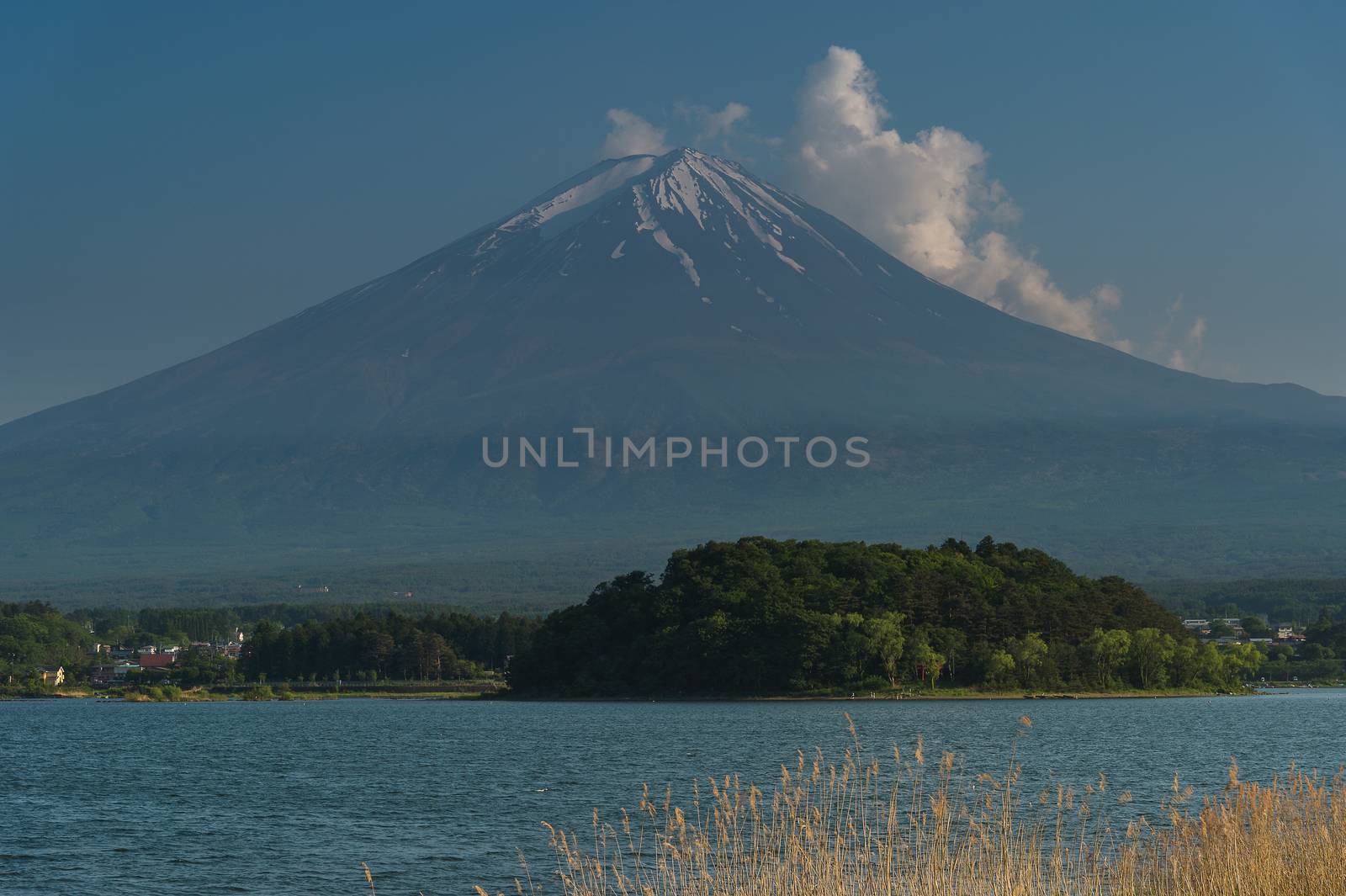 Fuji mountain on kawaguchiko lake, Japan by luckyfim