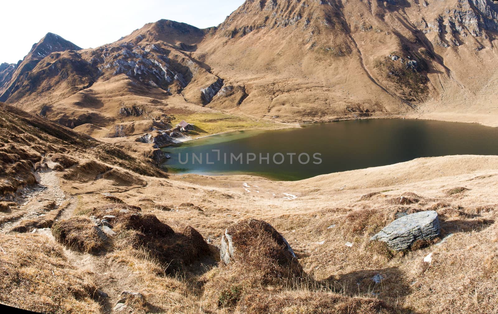 Val Piora, Switzerland: Lakes Ritom, Cadagno, Tom in the autumn.