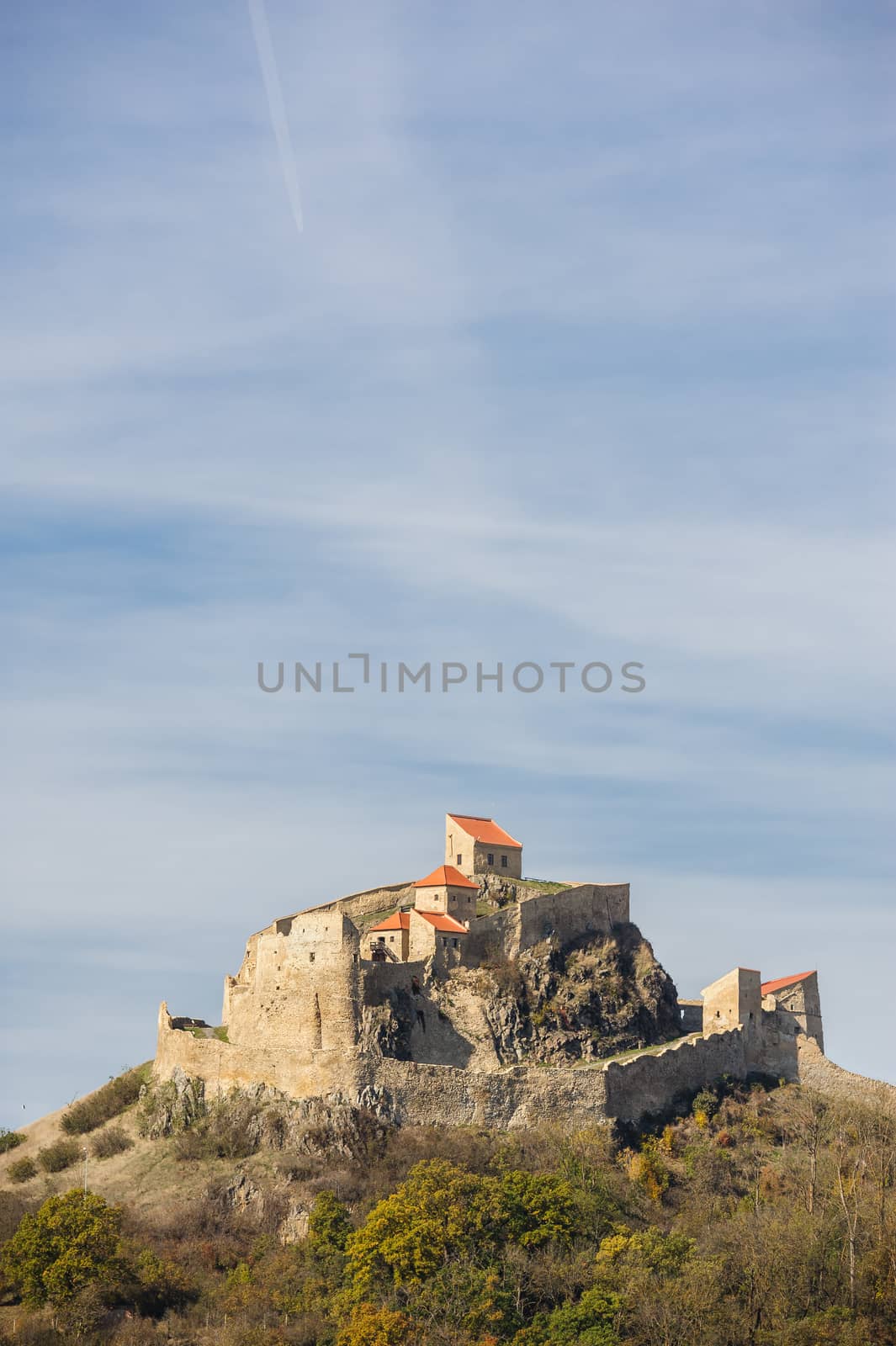 Rupea, Romania - October 20th, 2016: Rupea is famous medieval fortress, one of the oldest historic sites in Romania