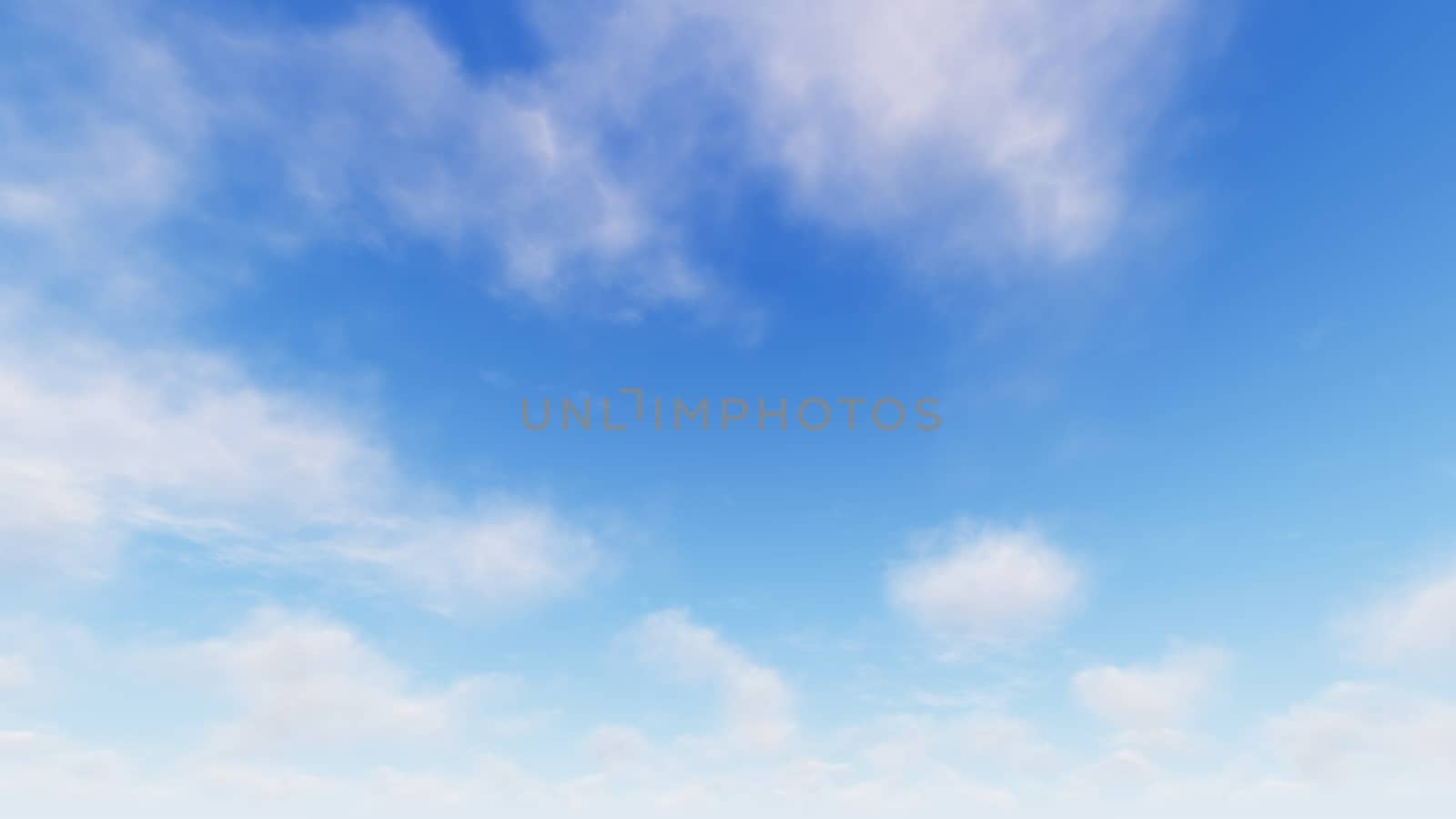 Cloudy blue sky abstract background, blue sky background with tiny clouds, 3d rendering

