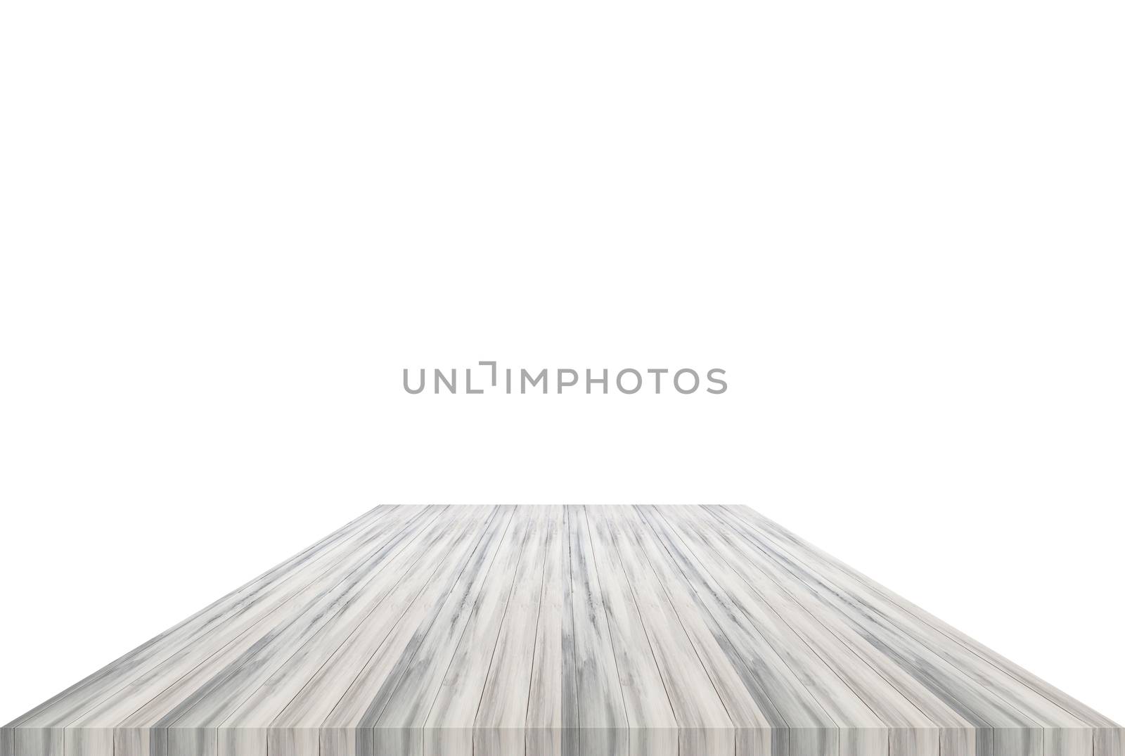 White table top isolated on white background. For product display