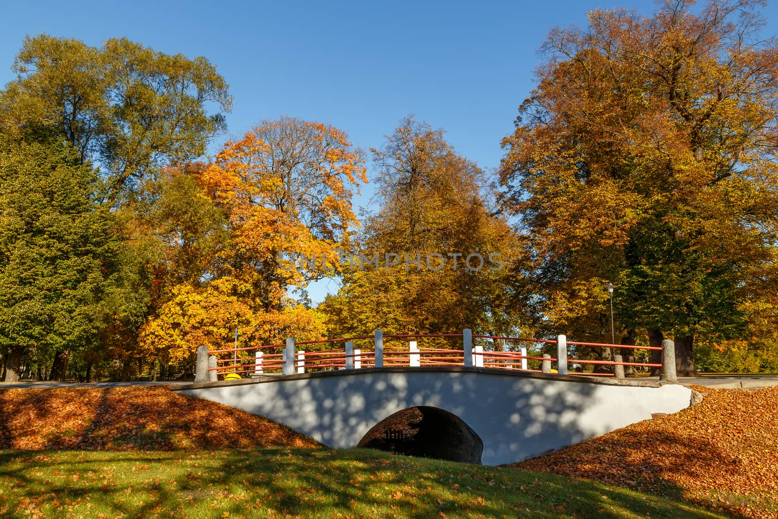 Beautiful landscape - Urban autumn landscape