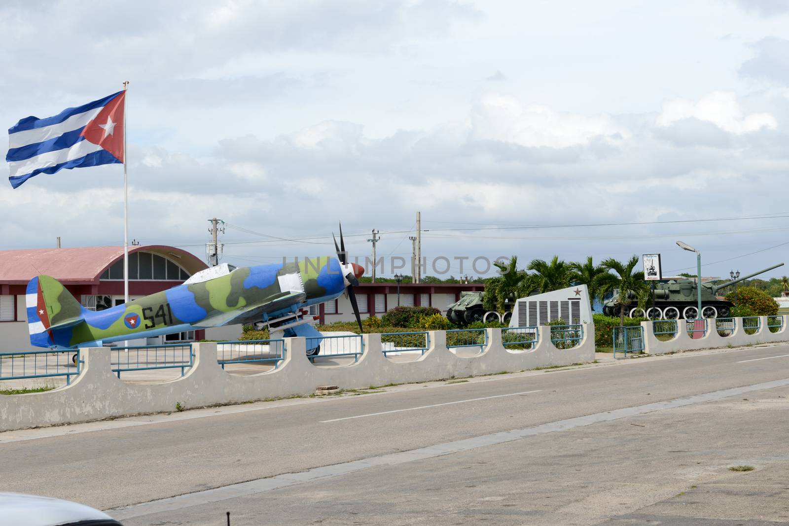 Playa Giron, Cuba - 19 january 2016: Museum shows the curious story of the world famous landing of the Bay of Pigs