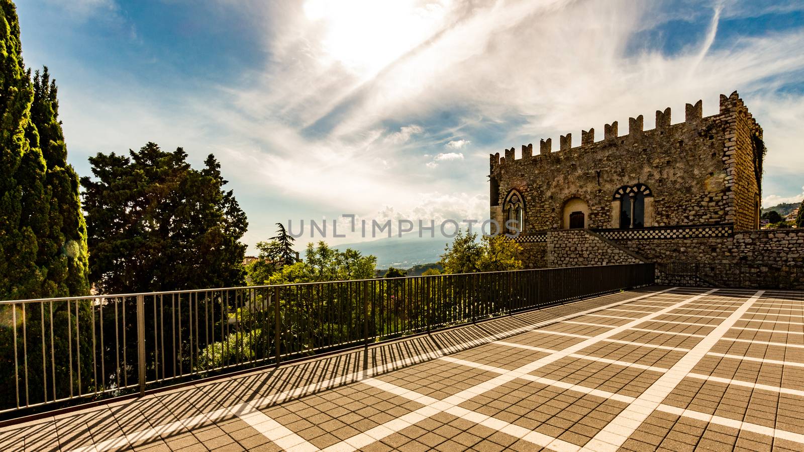 View of the Palazzo Ducale in Taormina - Sicily (Italy)