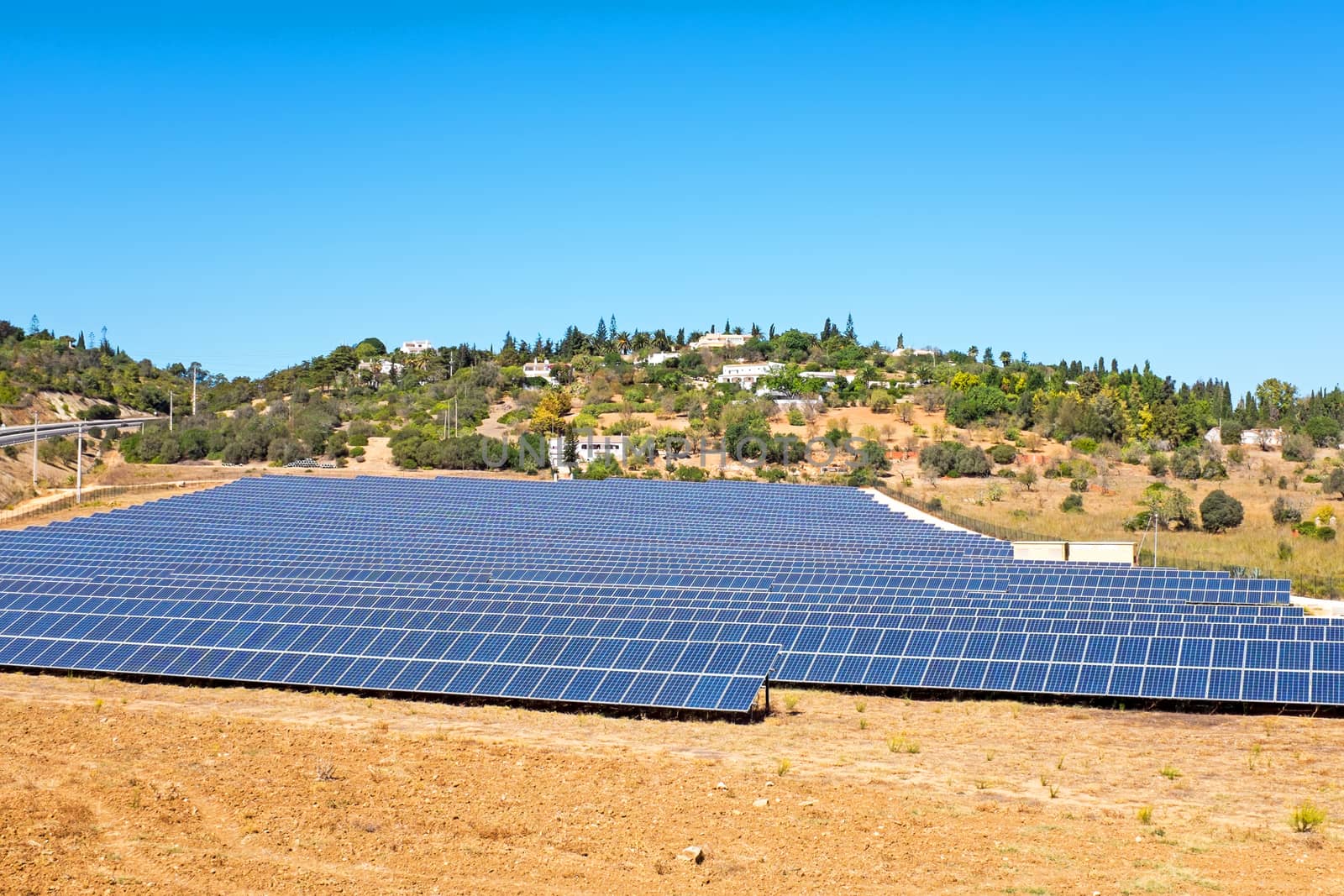 Solar energy panels in the countryside from Portugal