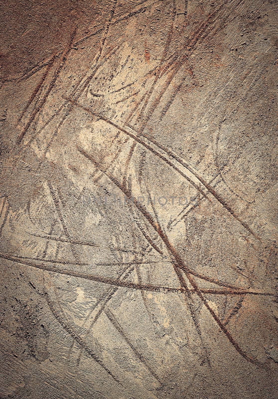 abstract background or texture old scratched cement plaster