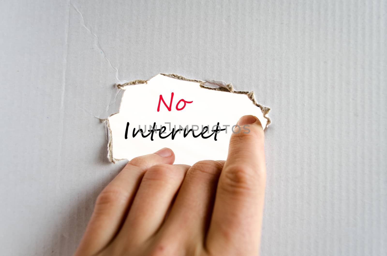 No internet text concept by eenevski
