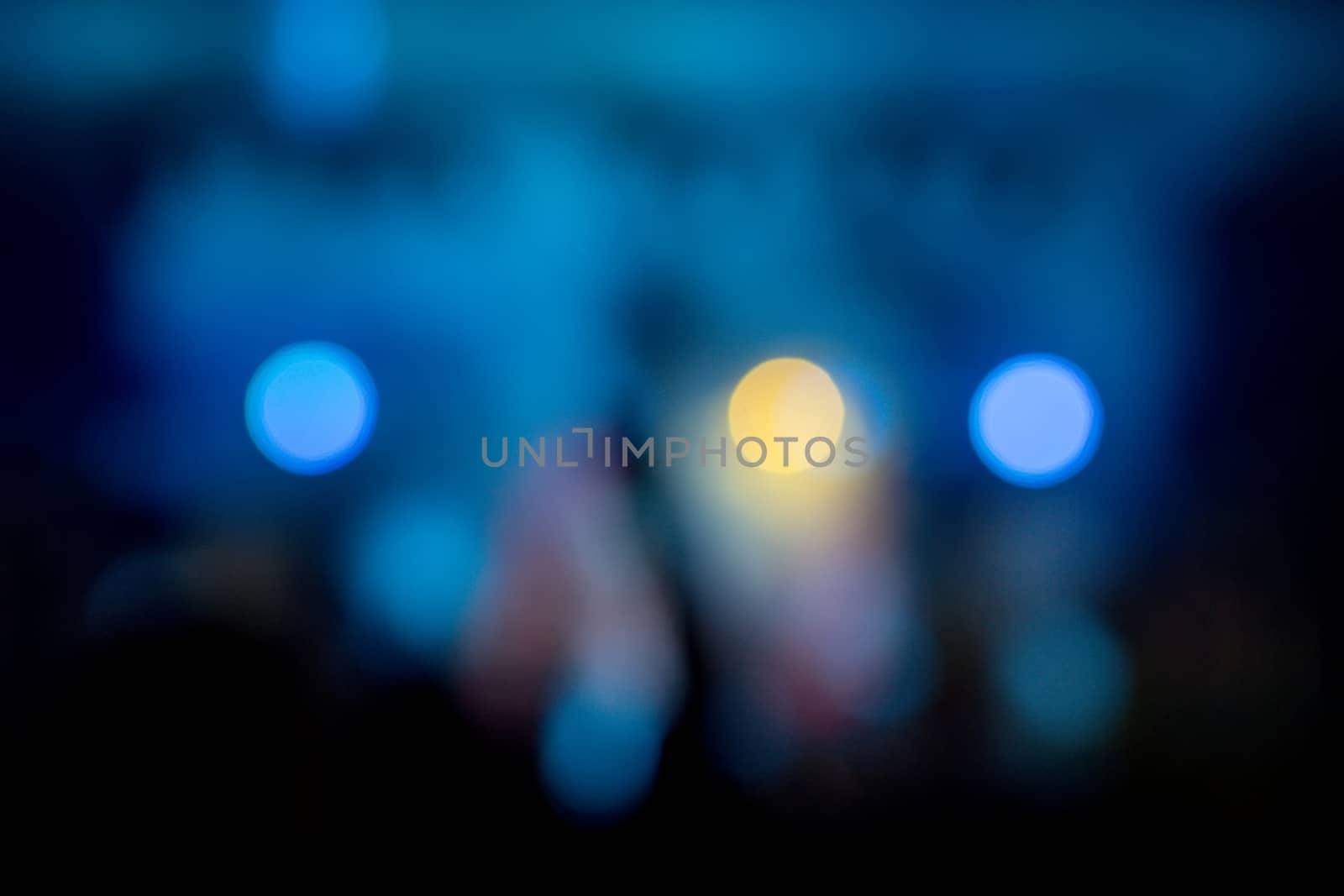Dark abstract background with bokeh
