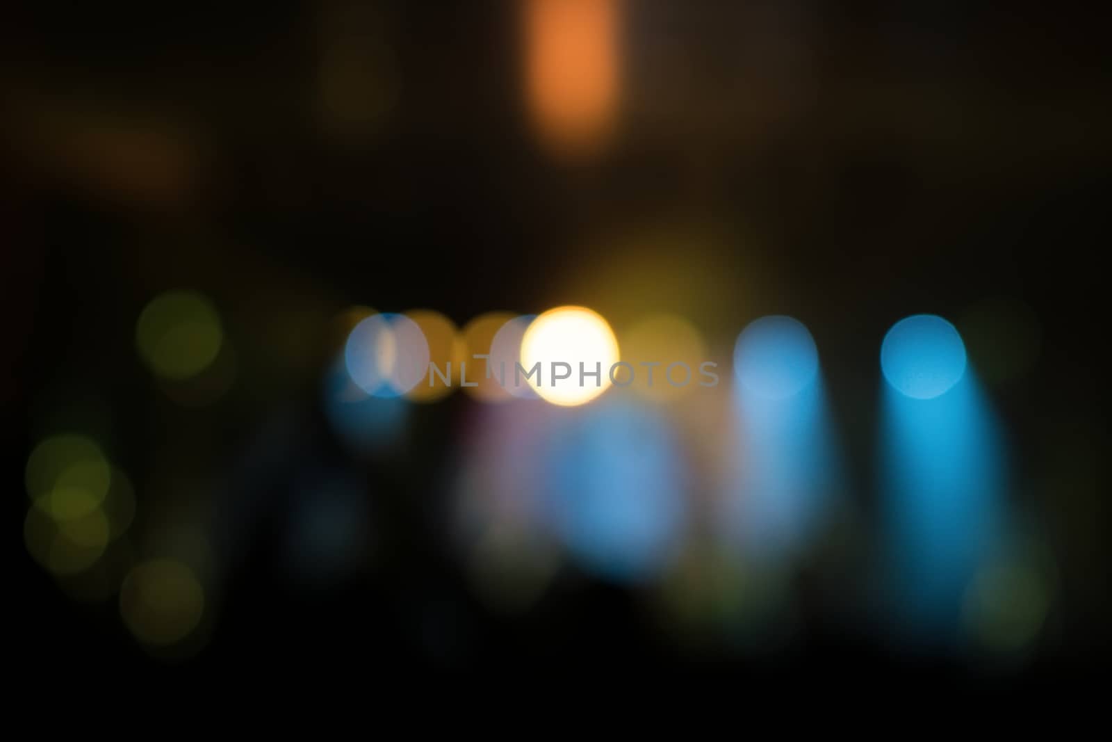 Dark abstract background with bokeh