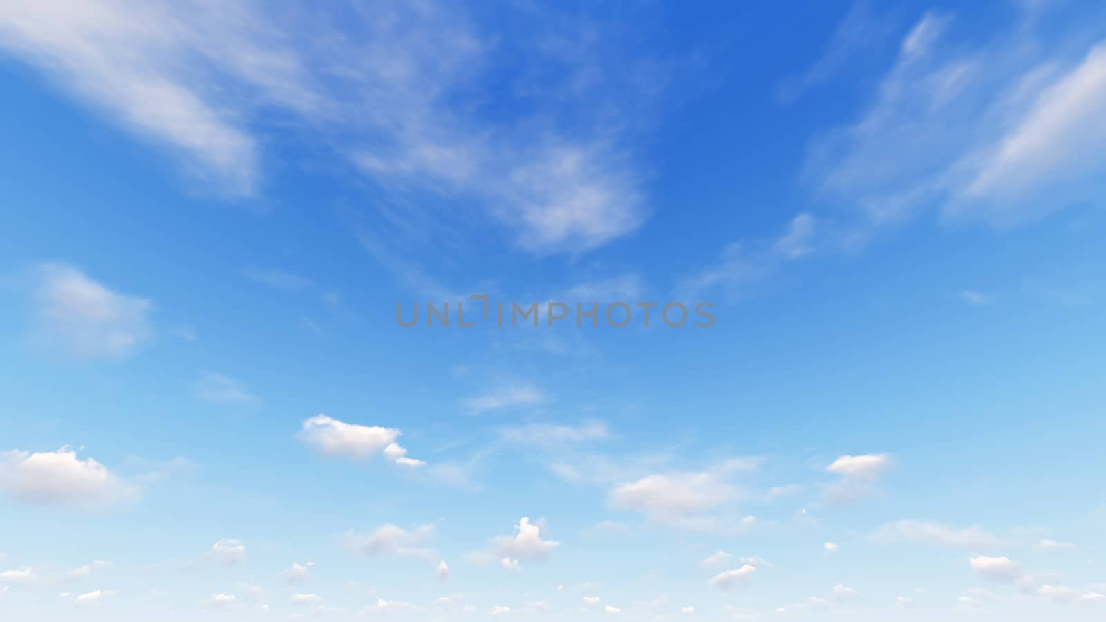 Cloudy blue sky abstract background, blue sky background with tiny clouds, 3d rendering

