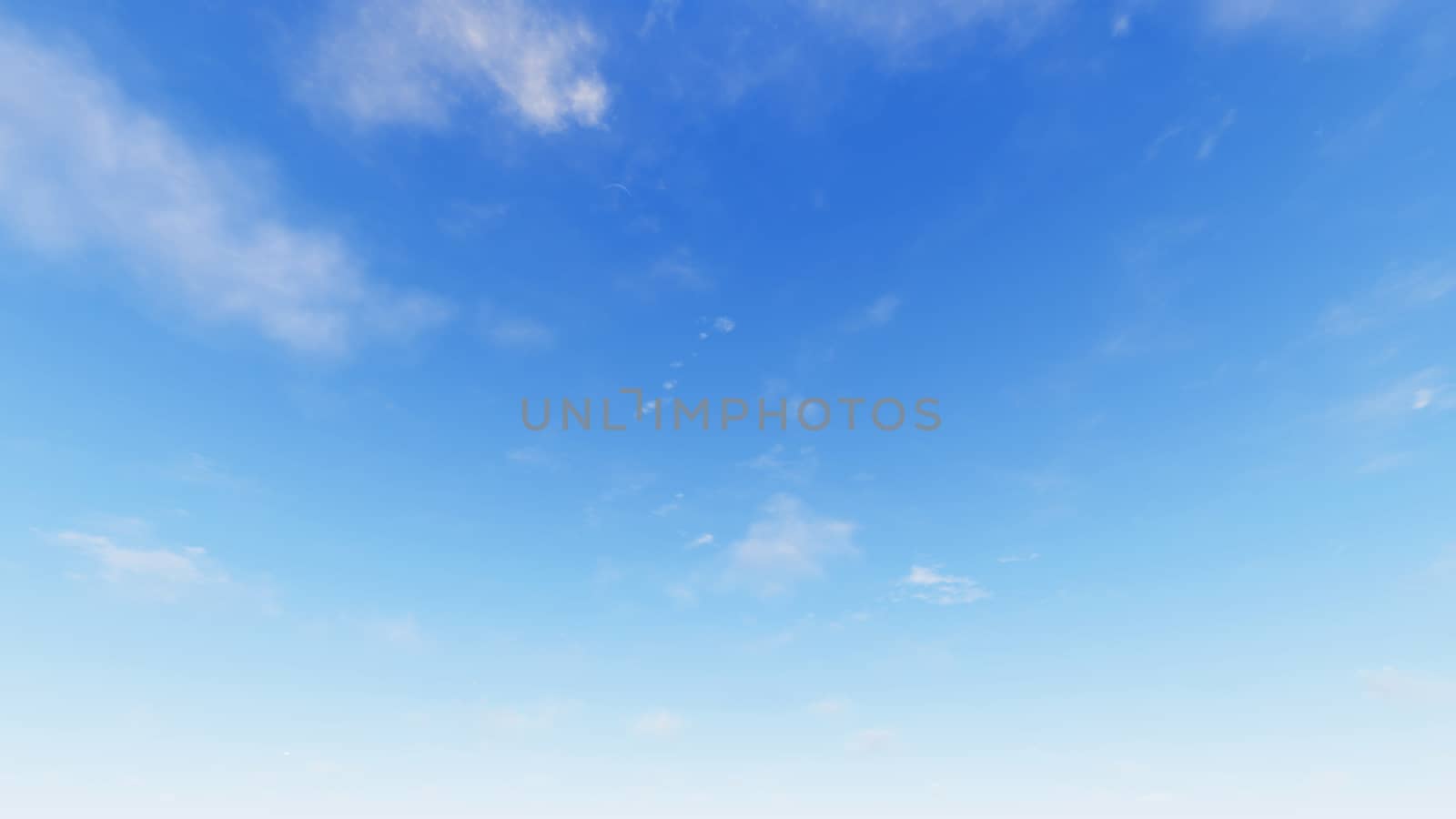 Cloudy blue sky abstract background, blue sky background with tiny clouds, 3d rendering

