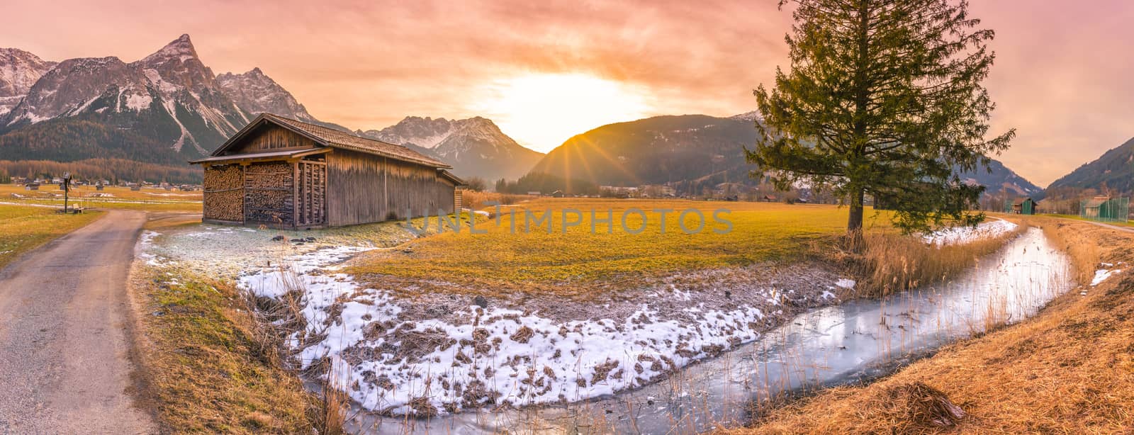 Winter sunset in the Austrian Alps by YesPhotographers