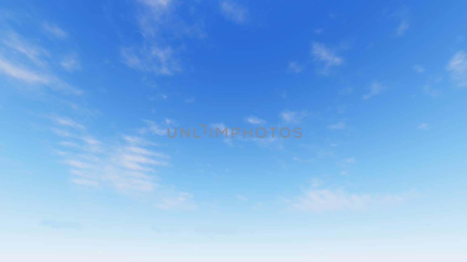 Cloudy blue sky abstract background, blue sky background with tiny clouds, 3d rendering

