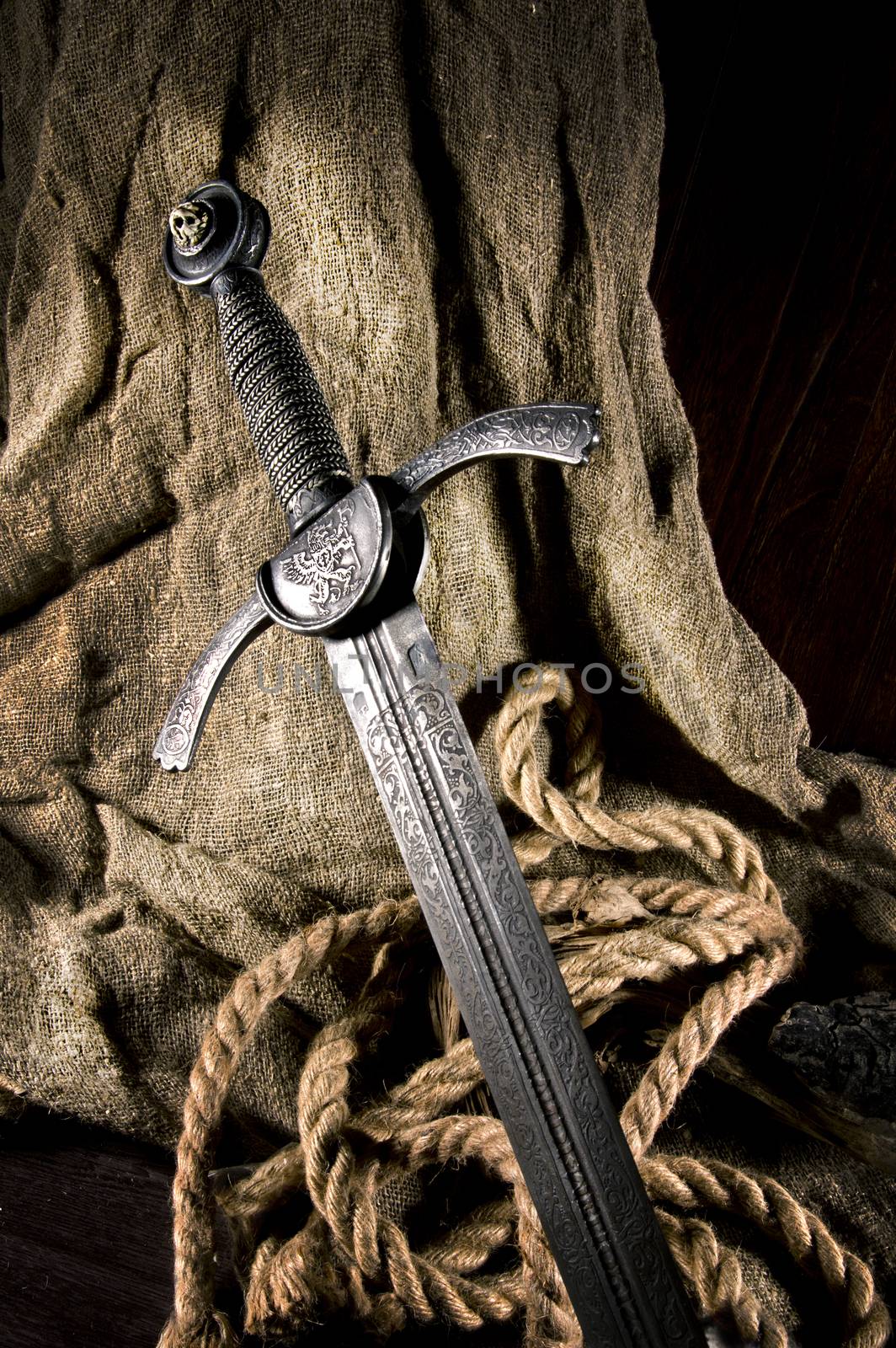 smart sword of the knight of the middle ages by sibrikov