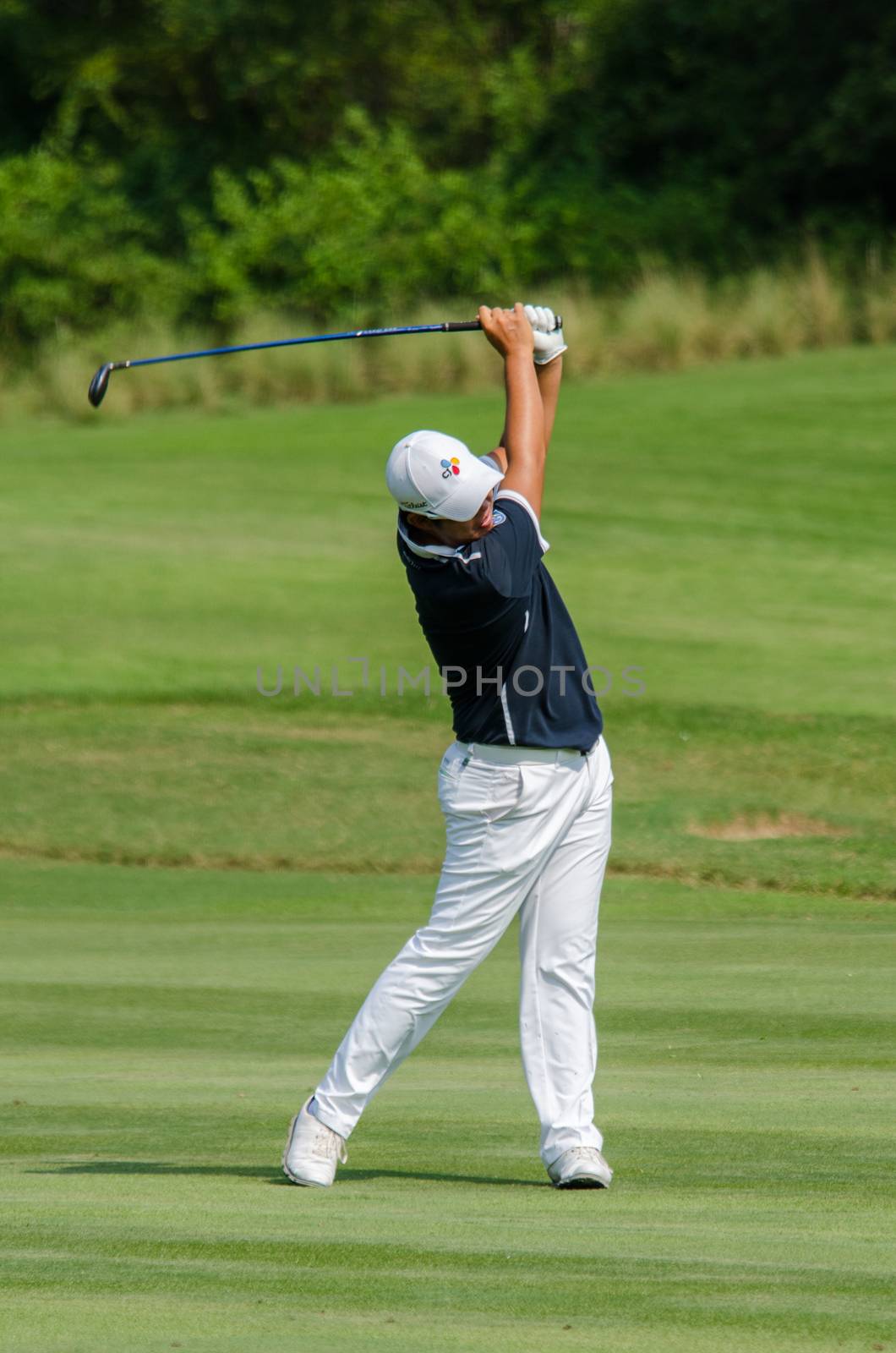 Byeonghun An in Thailand Golf Championship 2015 by chatchai