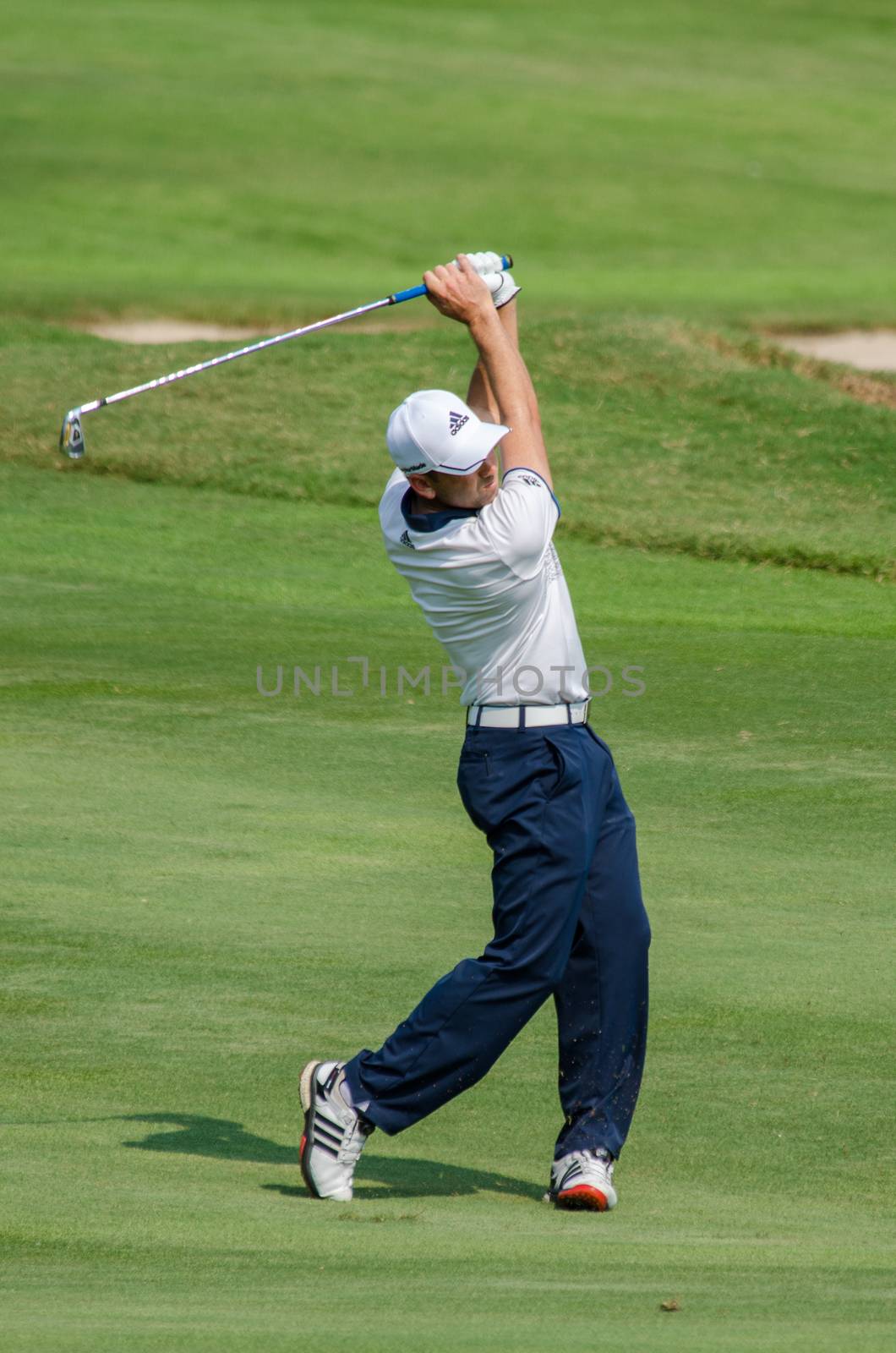 CHONBURI - DECEMBER 13 : Sergio Garcia of Spain player in Thailand Golf Championship 2015 at Amata Spring Country Club on December 13, 2015 in Chonburi, Thailand.