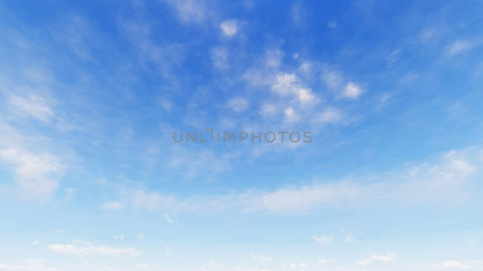 Cloudy blue sky abstract background, blue sky background with tiny clouds, 3d rendering

