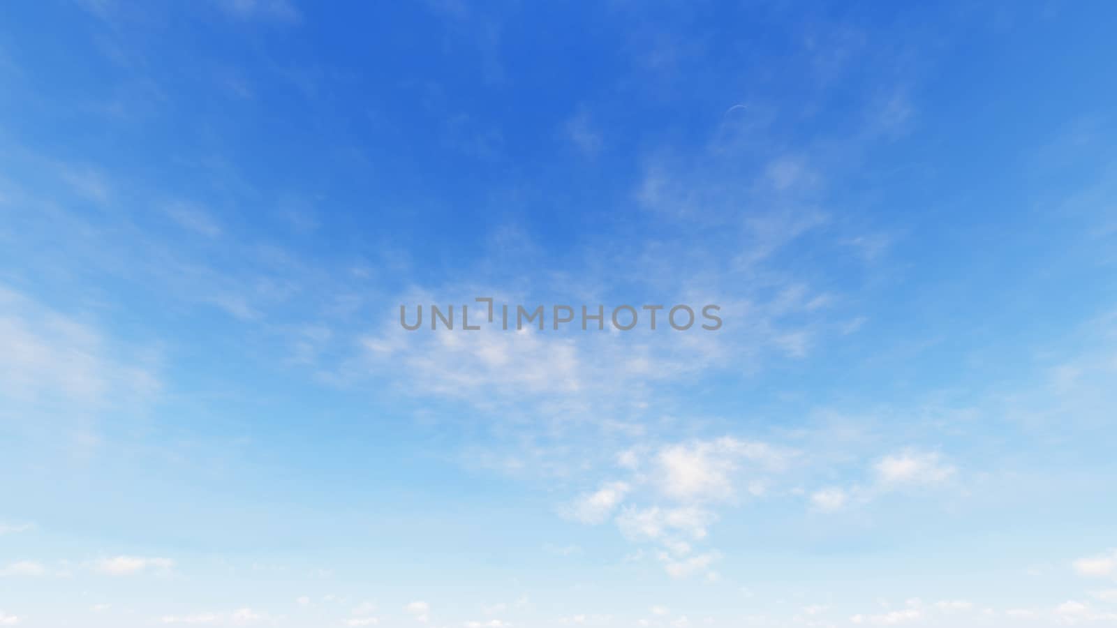 Cloudy blue sky abstract background, blue sky background with tiny clouds, 3d rendering

