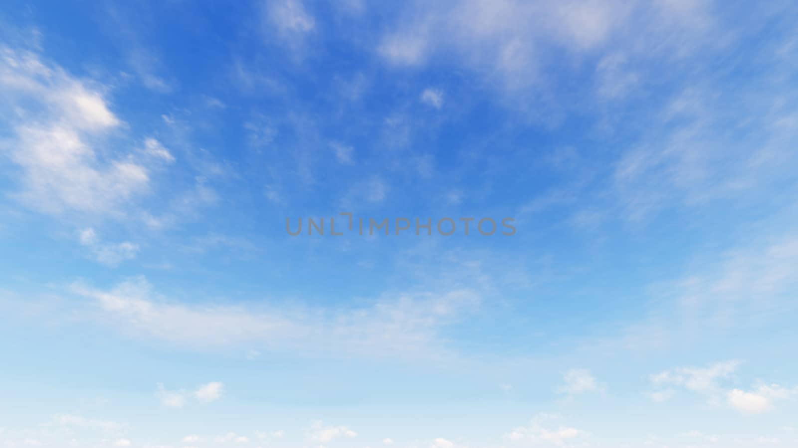 Cloudy blue sky abstract background, blue sky background with tiny clouds, 3d rendering

