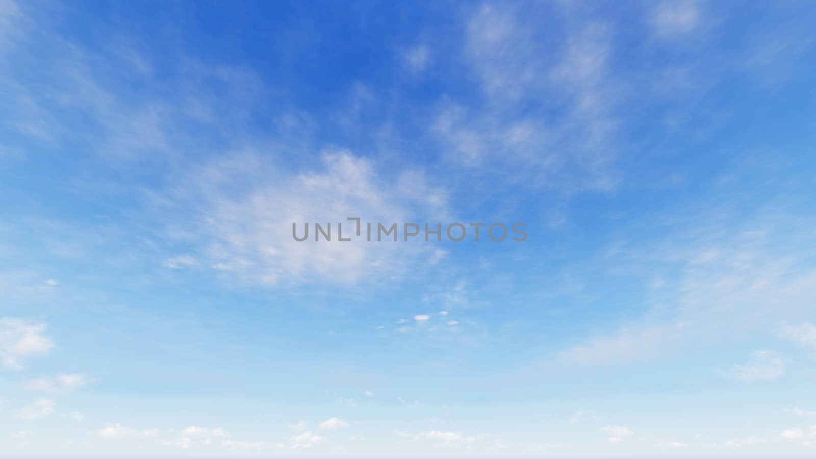 Cloudy blue sky abstract background, blue sky background with tiny clouds, 3d rendering

