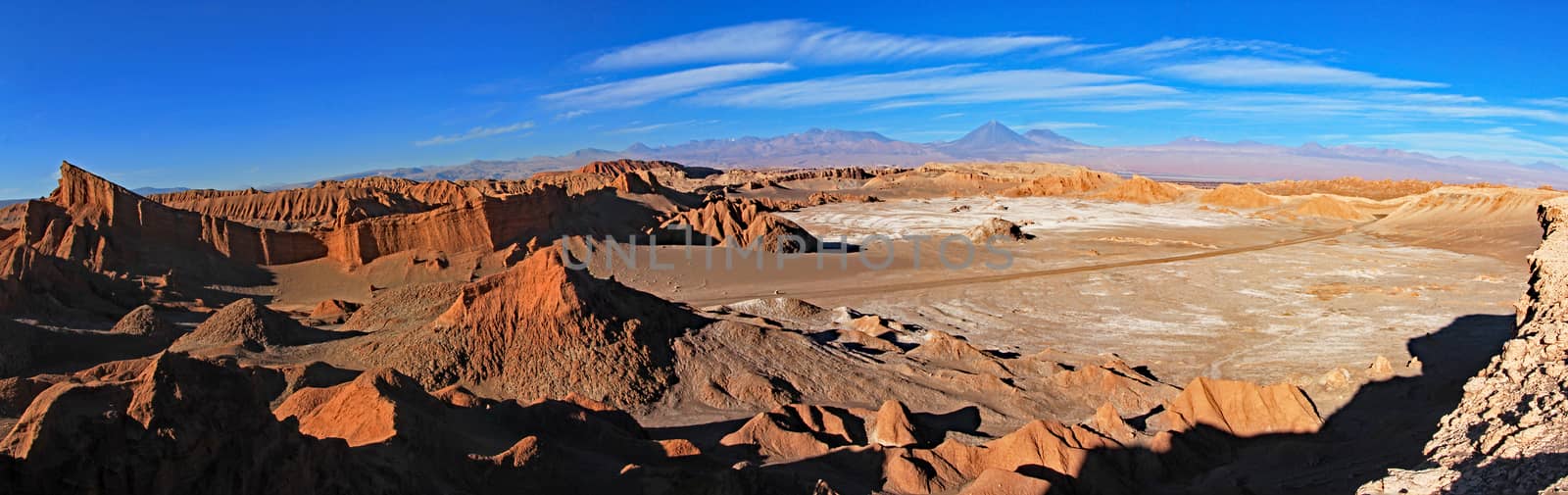 Amphitheater, valle de la Luna, Valley of the Moon, west of San Pedro, Atacama desert of Chile