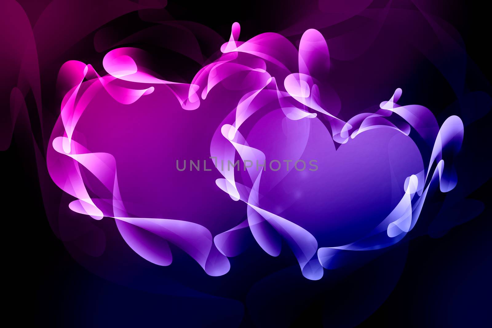 Valentine's day background with hearts by natali_brill