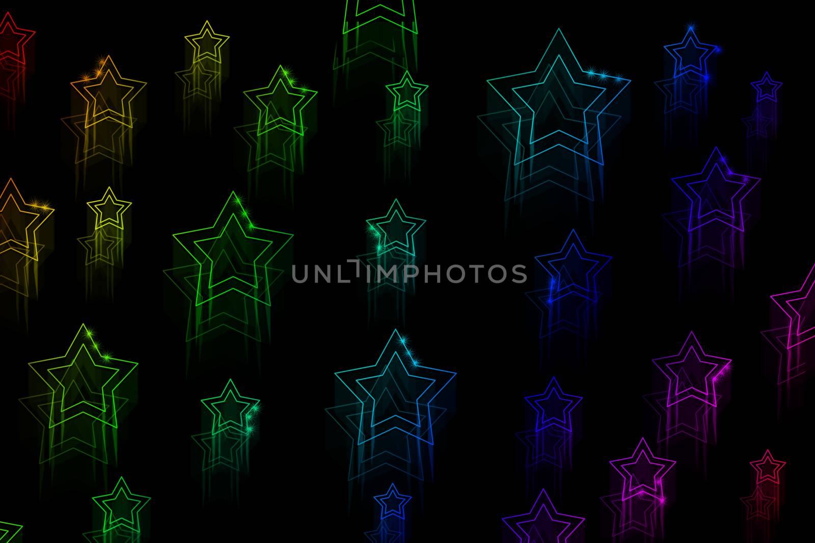 Lots of neon stars  by natali_brill
