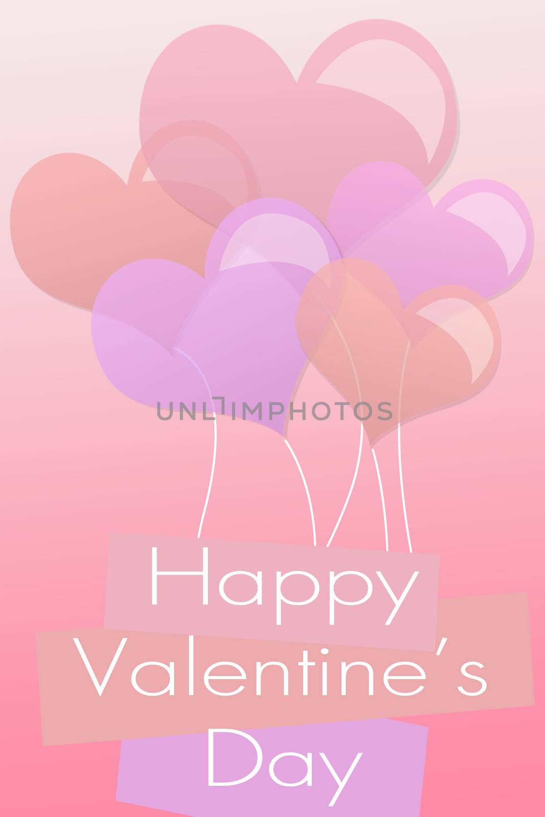 Valentine's day background with hearts by natali_brill