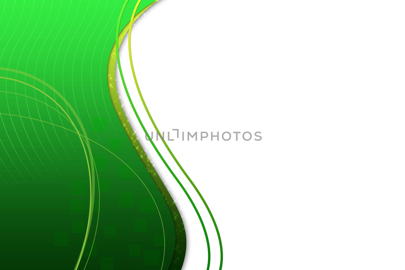 White background with colored inset for design