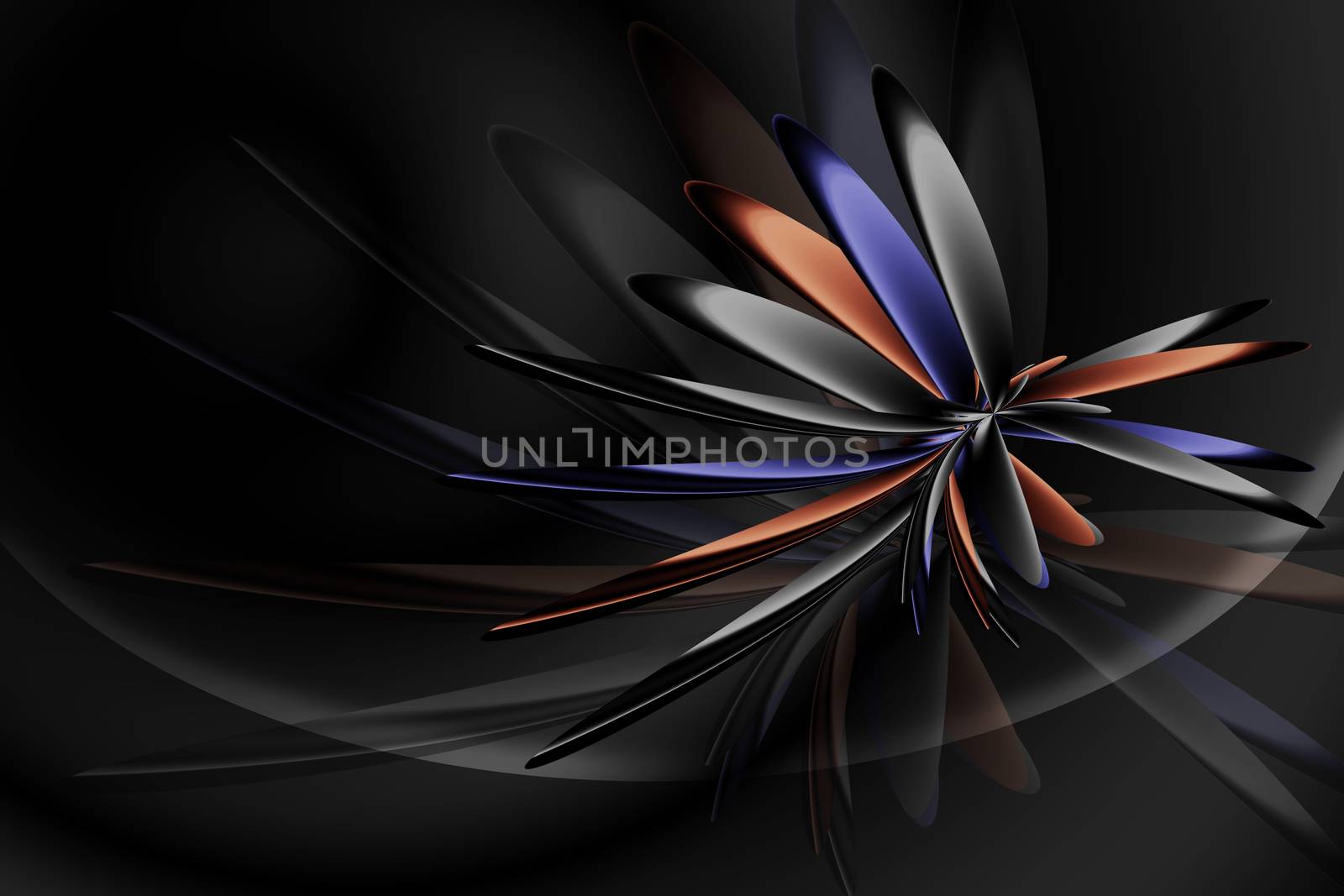 Illustration on black background for design by natali_brill