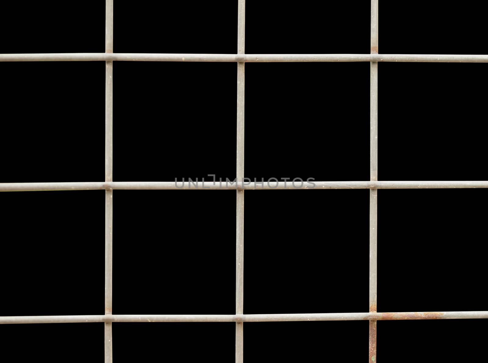 RUSTIC WIRE FENCE WITH BLACK BACKGROUND