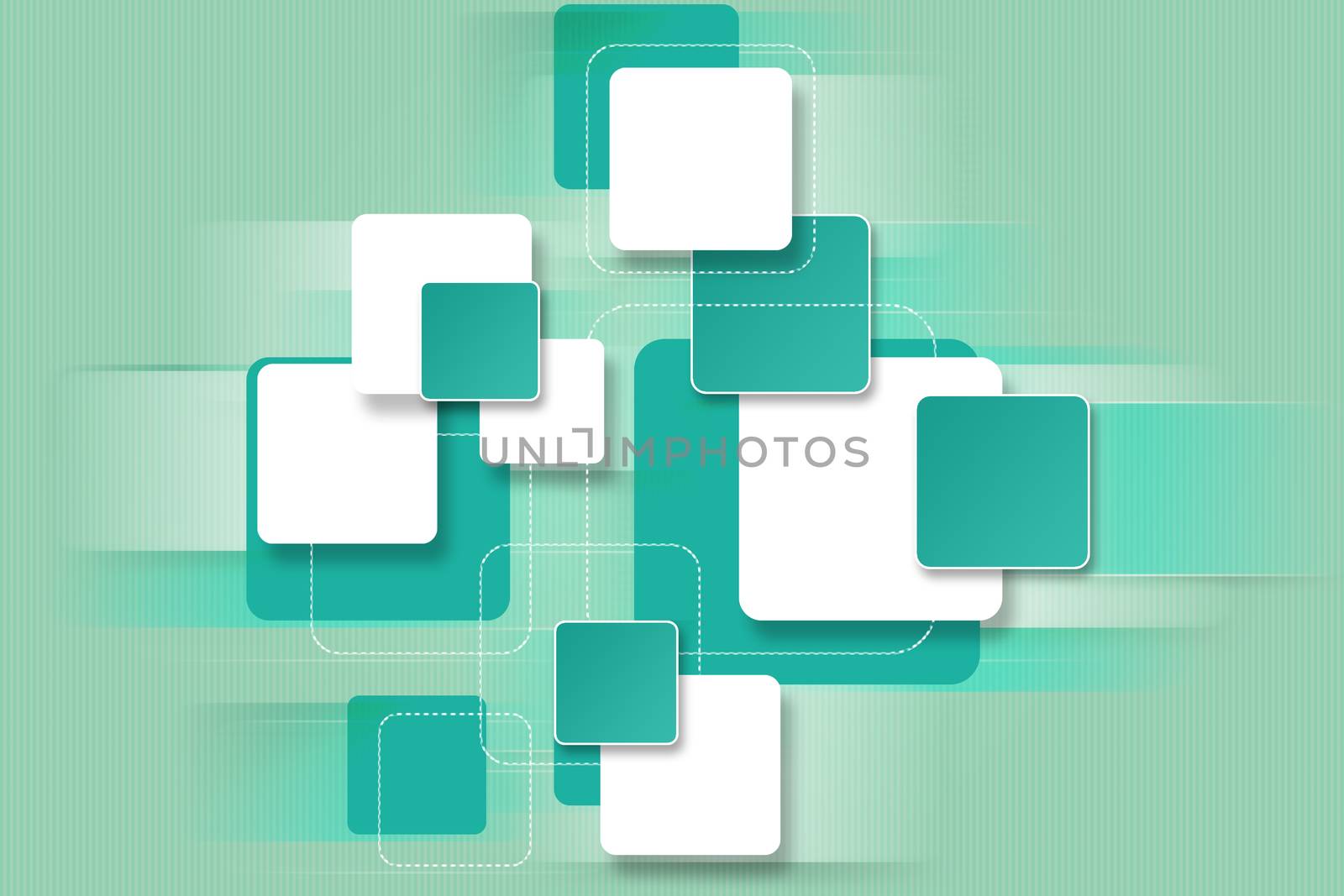 Bright unique background with square blocks for design
