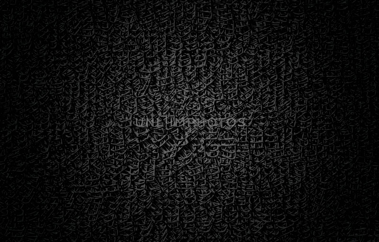 Abstract background - black chainmail