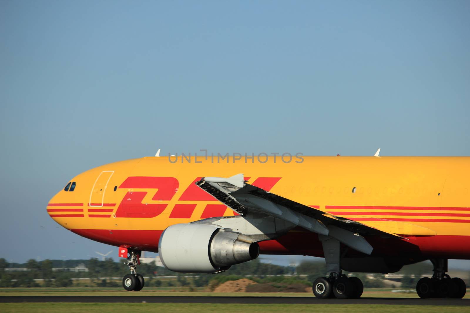 Amsterdam, the Netherlands - August, 18th 2016: D-AEAP EAT Leipzig Airbus A300B4-622R by studioportosabbia