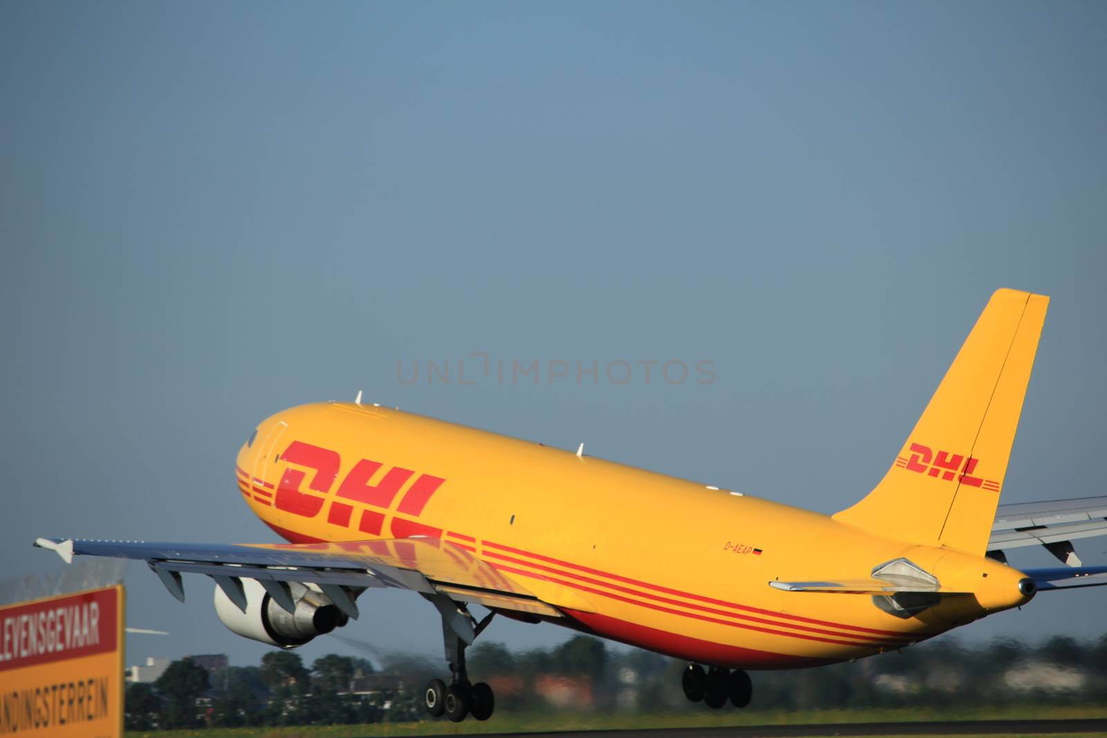 Amsterdam, the Netherlands - August, 18th 2016: D-AEAP EAT Leipzig Airbus A300B4-622R by studioportosabbia